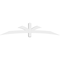 Ekena Millwork Davenport Architectural Grade PVC Gable Bracket, 84"W x 17 1/2"H x 4"D x 4"F, 5/12 Pitch GBP084X18X0404DAV00 - alternate 4